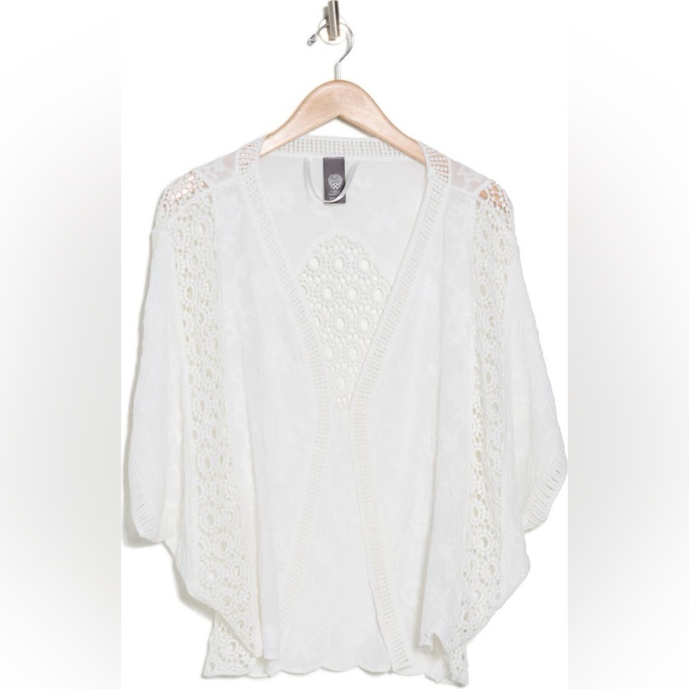 Vince Camuto Lace Crochet Topper size 0S - Picture 3 of 9